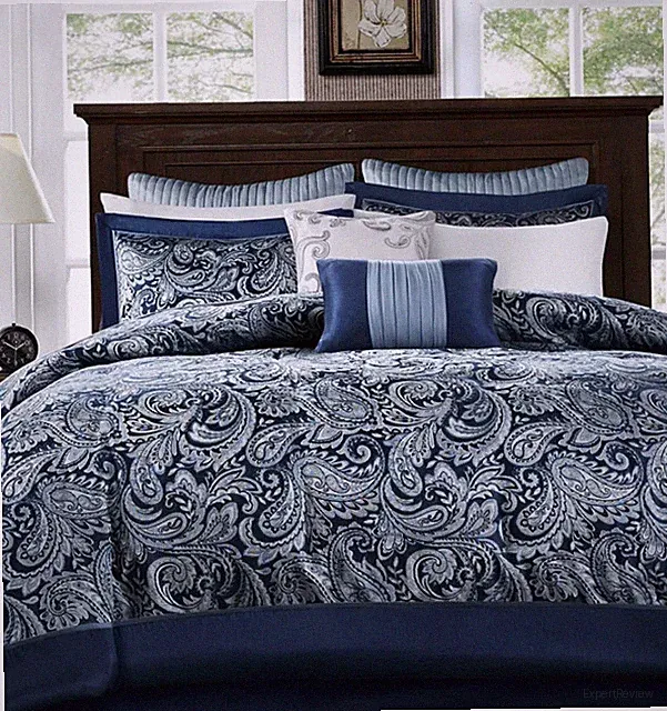 Addison Park Aubrey Queen 7-Piece Comforter Set Navy Blue