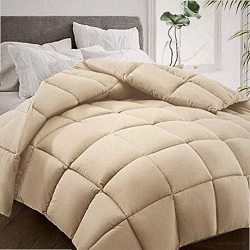 All Season Twin Size Bed Comforter - Cooling Down Twin（64*88） Beige