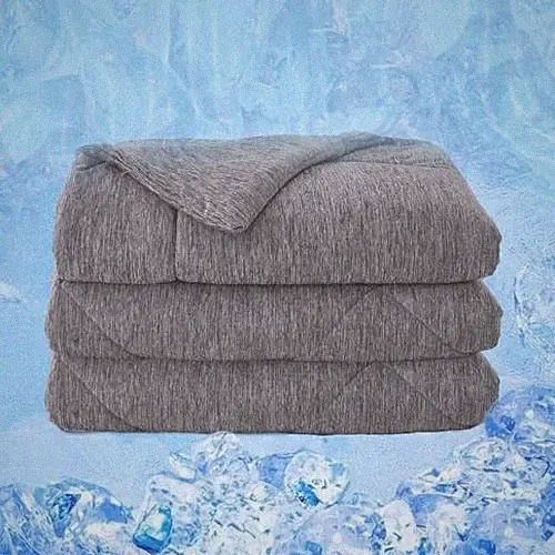 Cooling Comforter Size, Double Sided Cooling Blanket for Hot Queen Grey