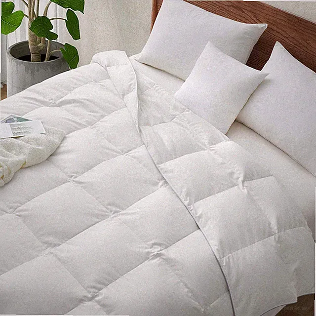 Cooling Summer Down Feather Blend Comforter Lightweight for Hot Sleeper
