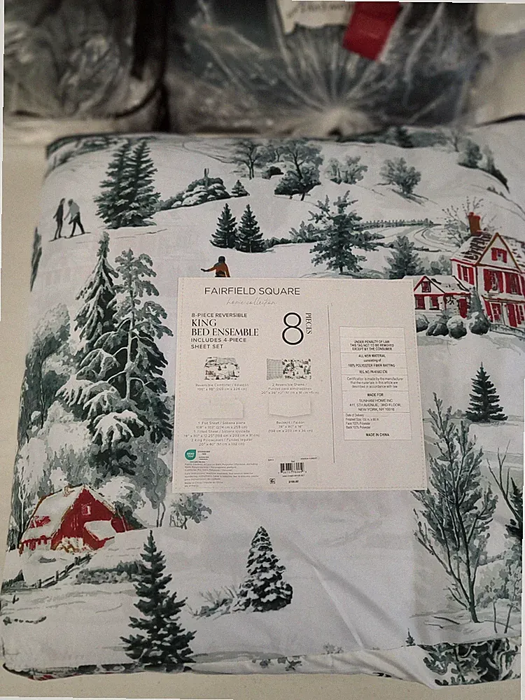 Fairfield Square Winter Forest Reversible 8-Pc. Comforter Set, King
