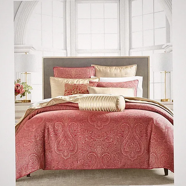 Hotel Collection QUEEN Comforter Regal Paisley Burgundy Gold Created for Macy's