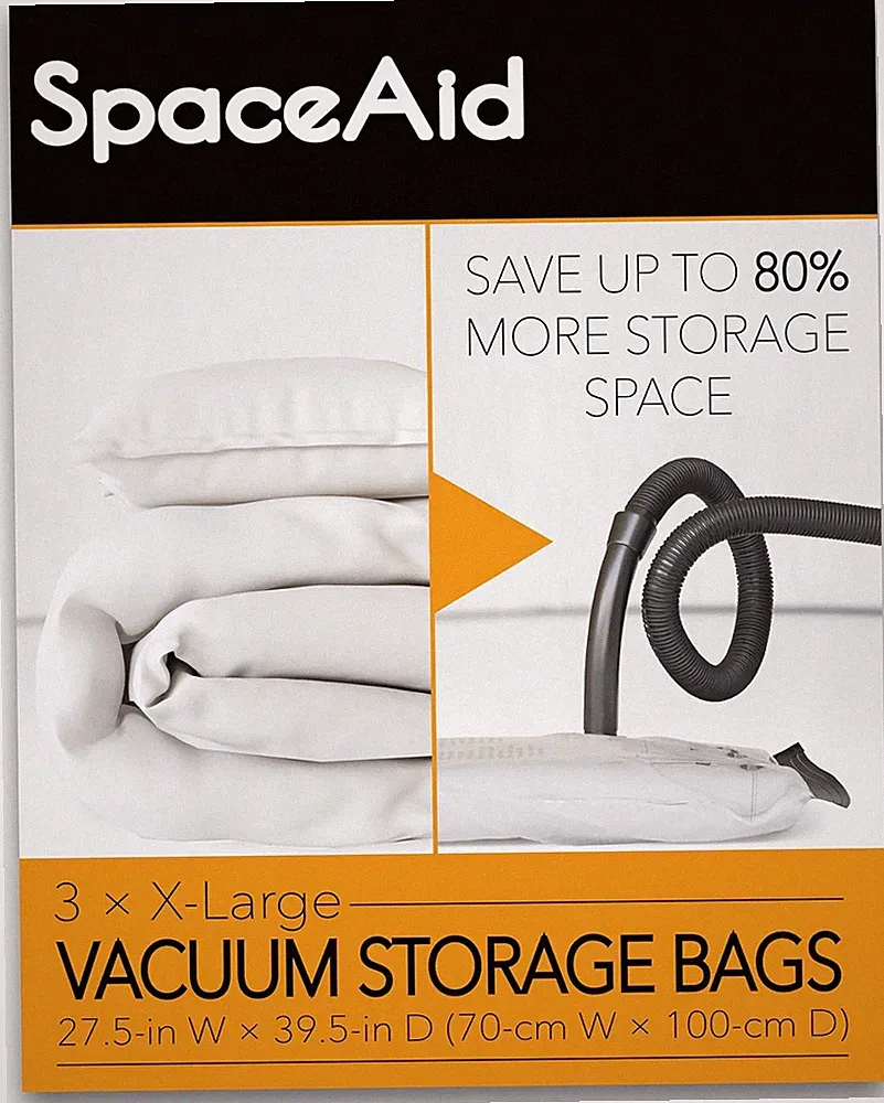 Jumbo Vacuum Storage Bags, Space Saver Sealer Compression Bags for Comforters, B