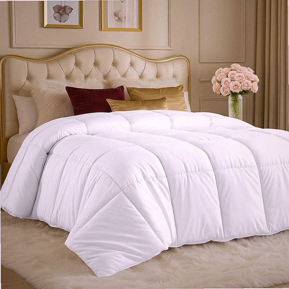 Utopia Bedding Comforters, All Season Duvet Insert, Down Alternative Box...