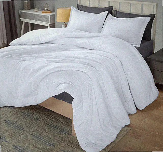 Utopia Bedding King Comforter Set White, Comforters King Size 3 Pieces Beddin...