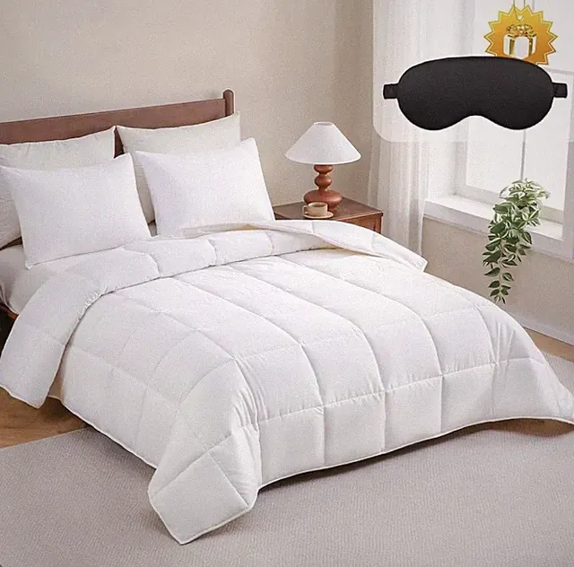 YOUR MOON Luxurious All Season 100% Australian Wool Filling Comforter QUEEN
